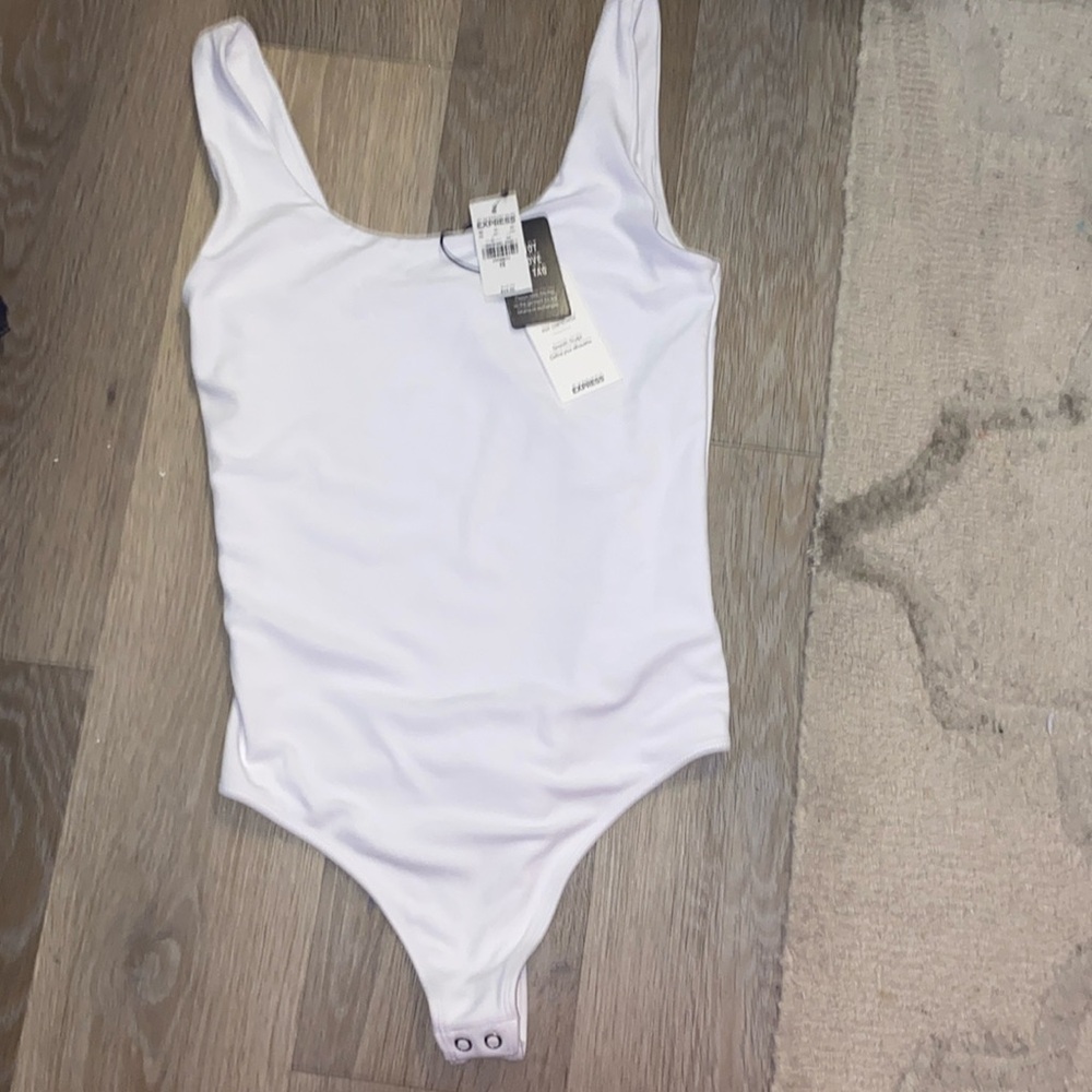 New with Tags Express body contour white bodysuit XS